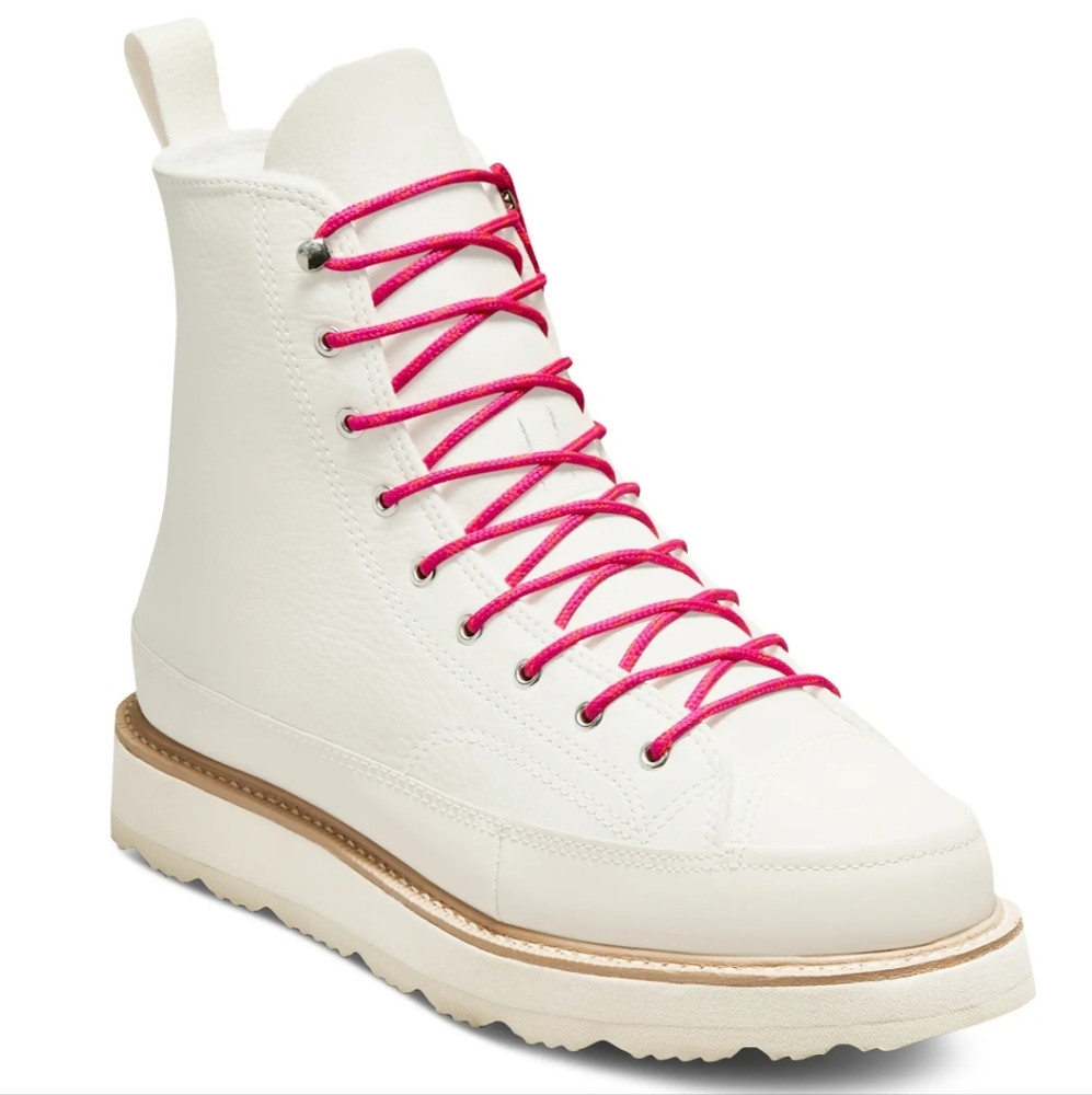 Converse Ivory Chuck Taylor Sneakers High-Top  Leather Size Men 7.5 Women 9